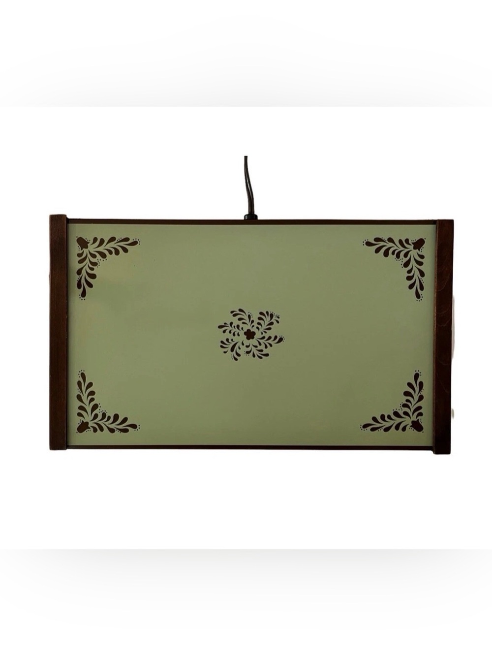 Vintage Retro Cornwall Electric Warming Tray Model #1461 Avocado Green Works